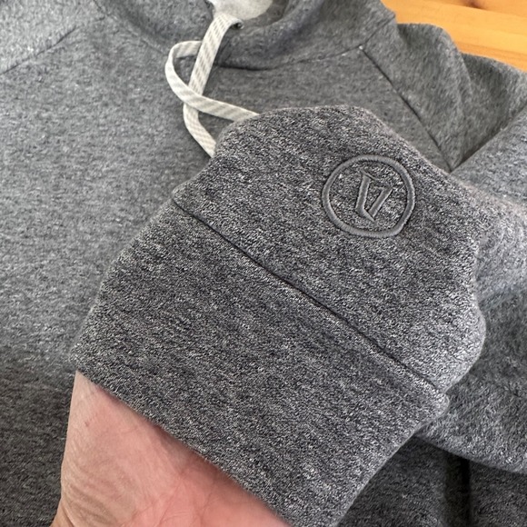 Vuori Sweatshirt Women L French Terry Pullover Hoodie Oversized Boxy Gray VW281 - Picture 6 of 11